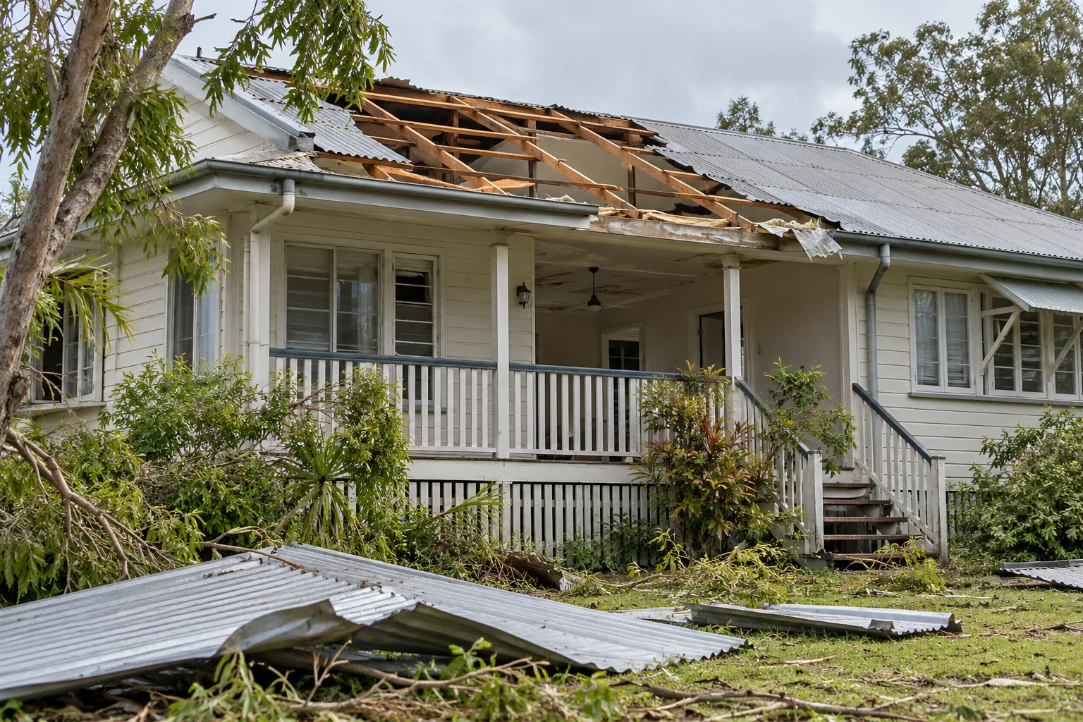 Moderate cyclone damage