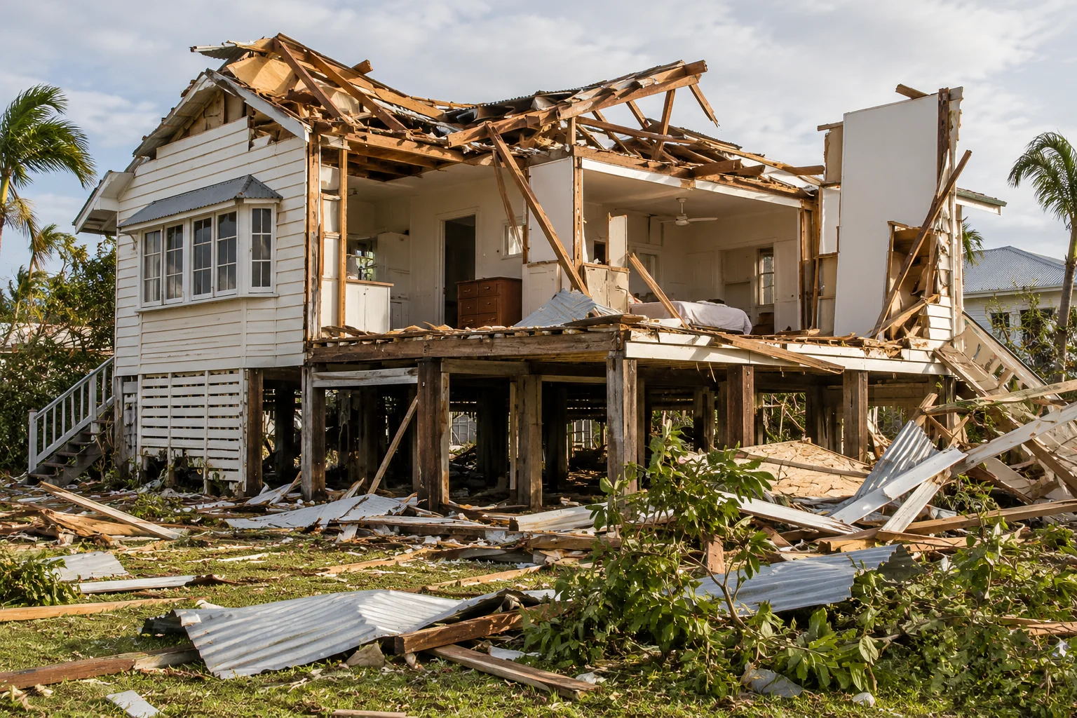 Severe cyclone damage