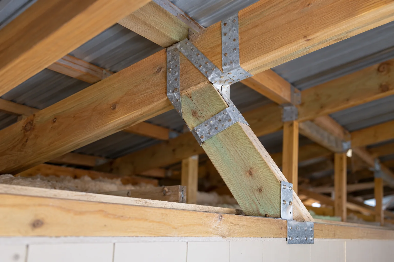 Straps inside the roof